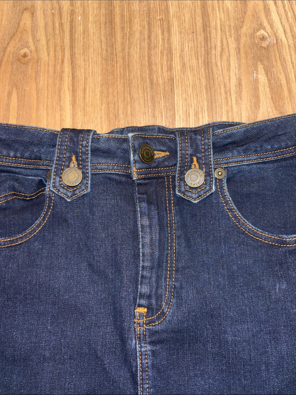 Burberry Dark Blue Denim Pencil Skirt - Picture 2 of 10